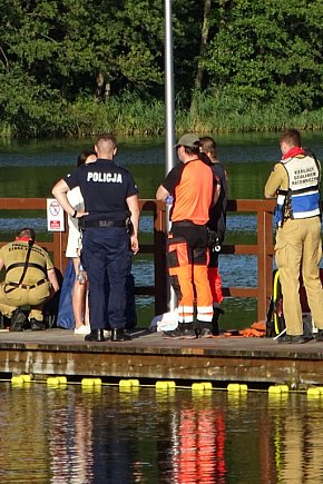 Akcja poszukiwawcza na kąpielisku nad Jeziorem Sajmino!-12694