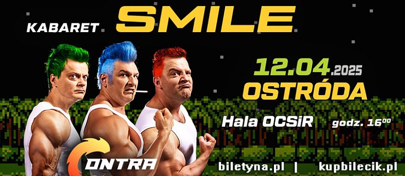 Będzie śmiesznie! Kabaret Smile z nowym programem w Ostródzie!