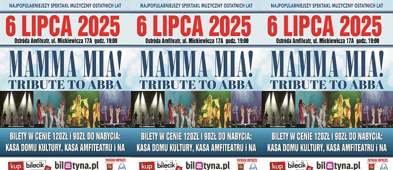 Kultowa Mamma Mia w ostródzkim Amfiteatrze!