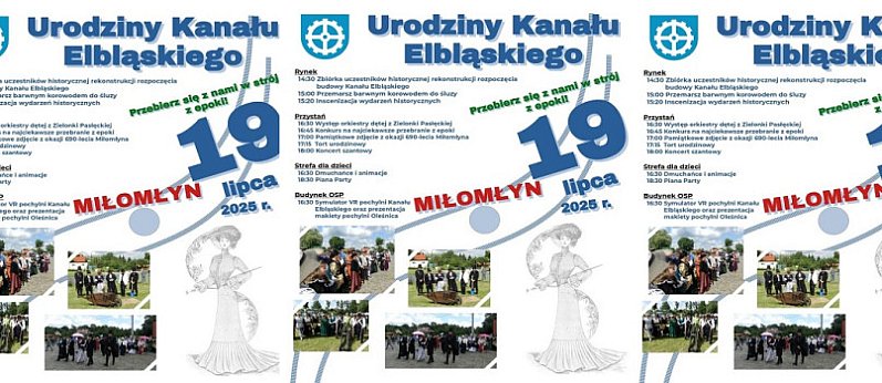 Urodziny Kanału Elbląskiego w Miłomłynie
