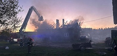 Pożar budynku mieszkalnego w miejscowości Biesowo, gmina Biskupiec-89830