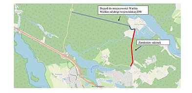 Od 24 kwietnia zamknięta droga od śluzy w Międzylesiu do Warlit Wielkich-90004