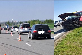Wypadek samochodu osobowego na S7 w Gminie Małdyty-90206