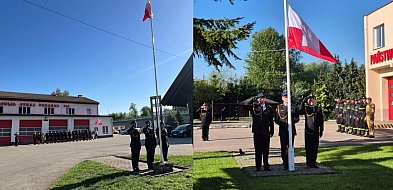 Strażacy z KP PSP w Ostródzie i Morągu uczcili Dzień Flagi RP-90228