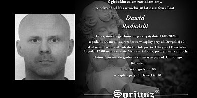 13 czerwca ostatnie pożegnanie zaginionego w lutym Dawida z Ostródy-91317