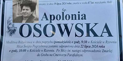 Odeszła Apolonia Osowska - wieloletnia dyrektorka SP w Durągu w Gm. Ostróda-92231