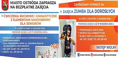 Bezpłatne zajęcia dla mieszkańców Ostródy: Zumba i ćwiczenia gimnastyczne -93344