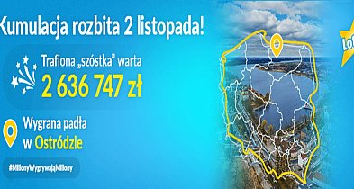 Szóstka w Lotto padła w Ostródzie! Wygrana to ponad 2,5 mln zł!-94806