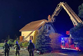 Nocny pożar domu w miejscowości Jakubowo w Gminie Dąbrówno! [FOTO]-99429