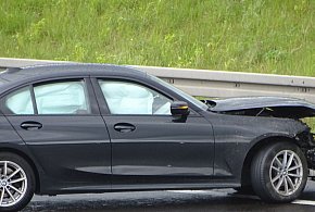 Cztery zdarzenia na S7: bmw i audi uderzyły w bariery, bmw w ciężarówkę-99863