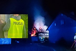 63-latek podpalił 3 auta w Dziadyku! Spłonął budynek. Podpalacz zatrzymany!-100443