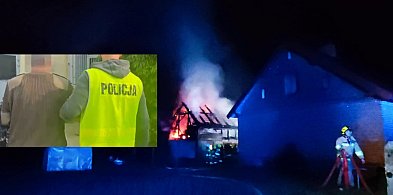 63-latek podpalił 3 auta w Dziadyku! Spłonął budynek. Podpalacz zatrzymany!-100443