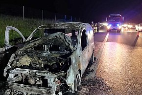 Pożar samochodu na S7 w okolicach Małdyt – szybka interwencja służb ratowniczych-100805