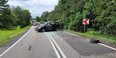 3 osoby ranne w wypadku na DK16! Droga Ostróda - Iława zablokowana-100946