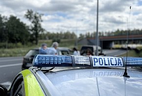 Zderzenie audi z dacią w okolicy Czerwonej Karczmy pod Ostródą-100970