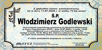 Odszedł Włodzimierz Godlewski – działacz społeczny, mieszkaniec Ostródy-101317