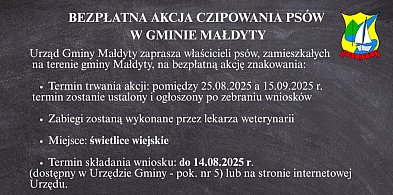 Bezpłatna akcja czipowania psów w gminie Małdyty. Podajemy szczegóły!-101947