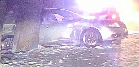 Gm. Morąg : W Łącznie audi uderzyło w drzewo, pasażerka