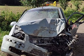 Tragiczny wypadek w gminie Lubawa! Zginął 30-letni kierowca!-102940