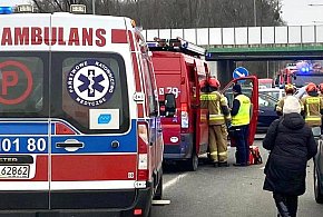 Małdyty: 1 osoba w szpitalu po zderzeniu toyoty i dacii-105093