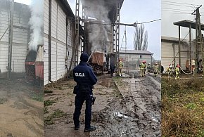 Gm. Ostróda: Paliła się kukurydza w suszarni w Wyżnicach-105693