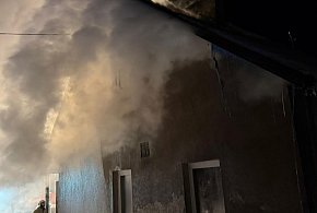 Leszcz: Nocny pożar domu w gminie Dąbrówno-106633
