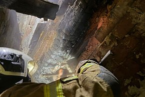 Gm. Miłomłyn: 10 osób ewakuowanych po pożarze budynku w Skarpie!