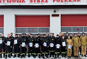 Powiat Ostródzki: 25 strażaków ochotników zdawało egzamin. Wszyscy zdali!