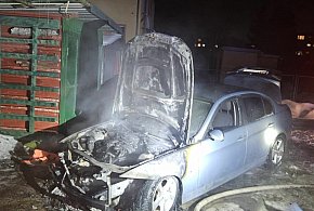 Ostróda: Pożar samochodu osobowego na ul. Żeromskiego