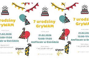 Ostróda: 7. urodziny Stowarzyszenia Miłośników Gier GryWAM