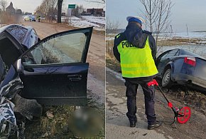 Chojnik: Pijany kierowca uderzył w drzewo w gm. Morąg! Trafił do szpitala