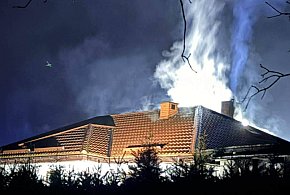 Pożar domu mieszkalnego w Małdytach