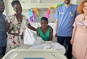 Cristina z Angoli, której życie uratowali olsztyńscy chirurdzy, wróciła p