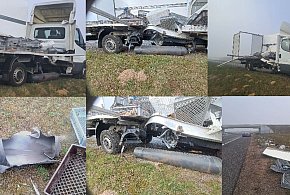 Frąknowo: Wybuch butli CNG w dostawczaku na S7