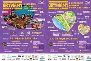 Ostróda: „GryWAMy – II Ostródzki Festiwal Gier Planszowych” już 23-24 maja!