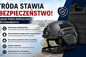 Ostróda kupuje sprzęt ochronny - hełmy balistyczne i kamizelki kuloodporne