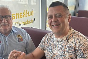 Niezwykłe spotkanie naszego czytelnika Dawida Sadowskiego z Lechem Wałęsą