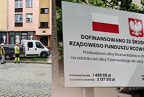 Ostróda: Ruszył remont ul. Grunwaldzkiej. Na początku prace porządkujące teren