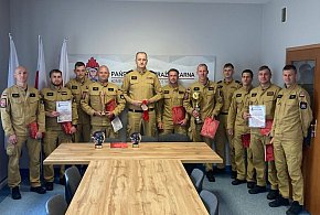 Ostróda: Strażacy z Komendy Powiatowej nagrodzeni przez Komendanta