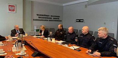 Posiedzenie Warmińsko-Mazurskiego Wojewódzkiego Zespołu Zarządzania Kryzysowego