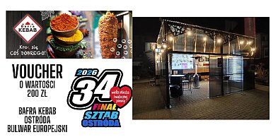 Bafra Kebab Ostróda na ul. Mickiewicza gra razem z WOŚP! Do wygrania voucher