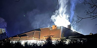 Pożar domu mieszkalnego w Małdytach