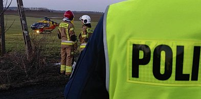 Gruda: 55-latek przygnieciony przez samochód trafił LPR-em do szpitala!