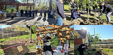 Ostróda uczciła Łukasza Litewkę w Ogrodzie Różanym – poruszające spotkanie