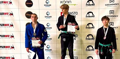 Srebrny medal Krzysztofa Fafińskiego na Pucharze Polski BJJ w Koninie