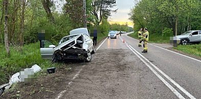 Pow. Mrągowski: Groźnie na DK16 - zderzenie opla z hyundaiem w Zełwągach