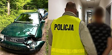 Ostróda: Policyjny pościg za pijanym kierowcą Audi, który uszkodził 5 aut!