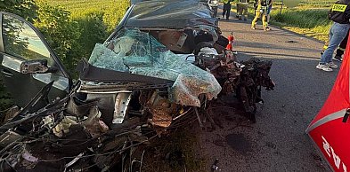 Bartoszyce: Tragiczny wypadek. BMW uderzyło w drzewo - nie żyje 21-letni kierowca