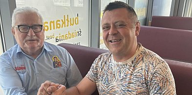 Niezwykłe spotkanie naszego czytelnika Dawida Sadowskiego z Lechem Wałęsą