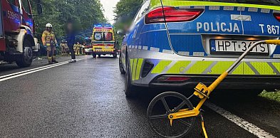 Zawady Małe: Poważny wypadek na DK16 Ostródą a Olsztynem. 2 osoby w szpitalu